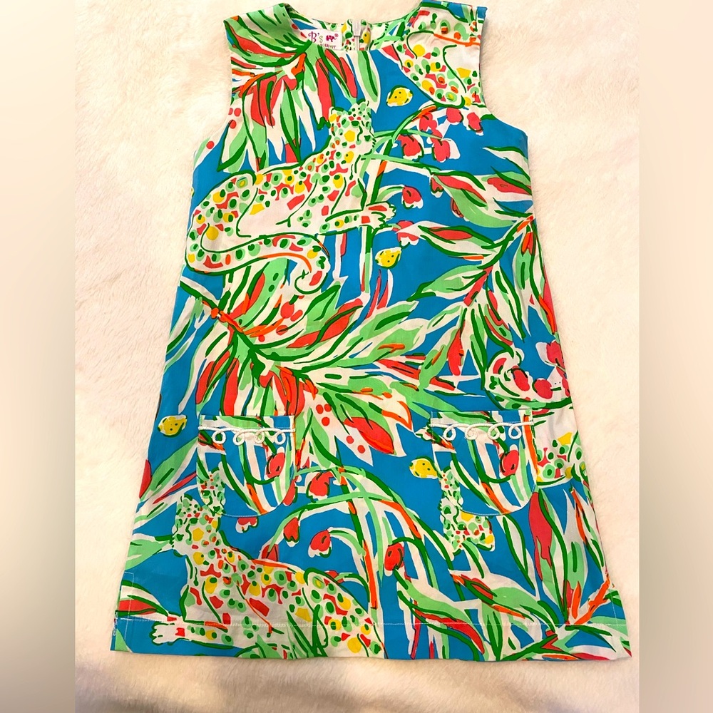 Precious Colorful Jungle Print Sleeveless Dress in excellent condition